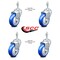 Service Caster 4 Inch Blue Polyurethane Wheel Swivel 10mm Threaded Stem Caster Set SCC SCC-TS20S414-PPUB-BLUE-M1015-4 - alternate 4